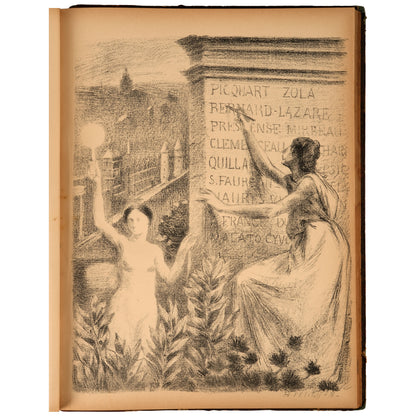 Hommage des Artistes à Picquart, Album de 12 Lithographies, 1899