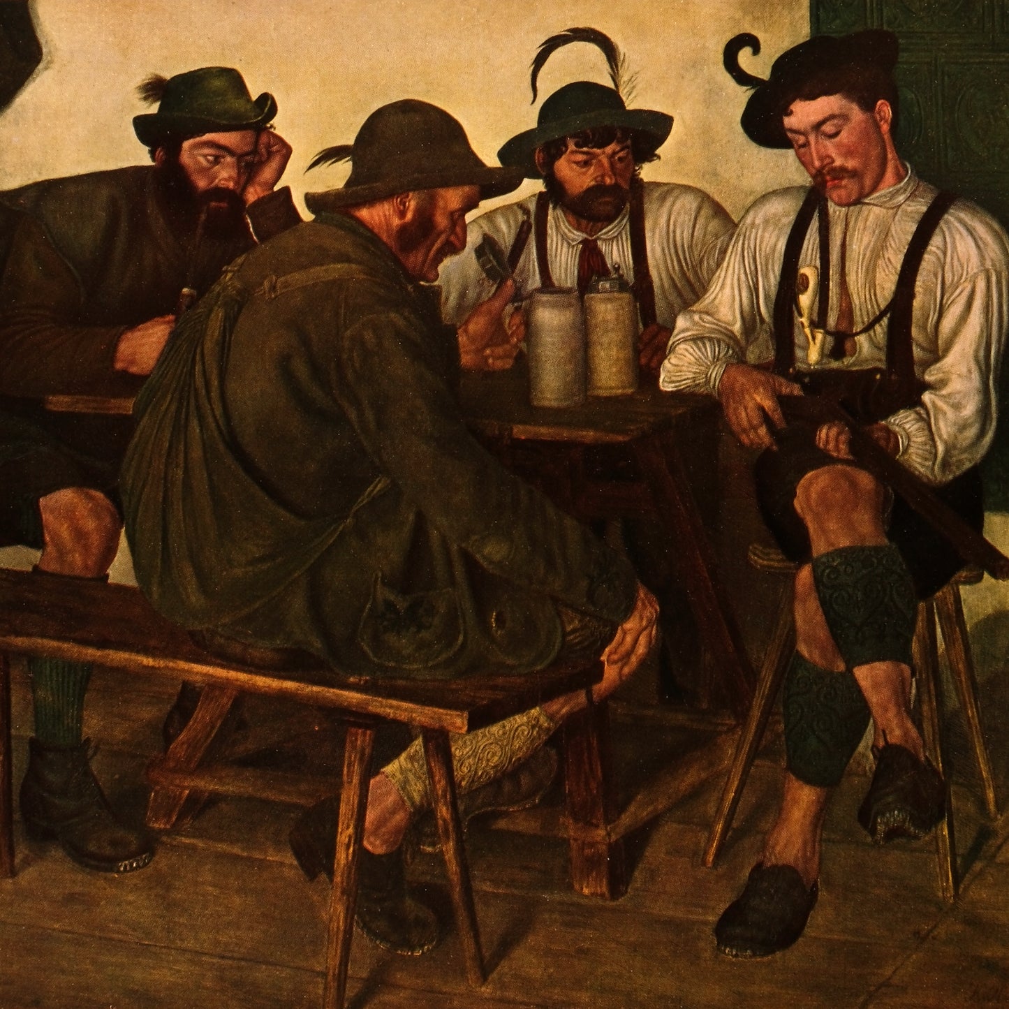 Münchener Kunst in fünfzig farbigen Reproduktionen, 1906, Fritz von Ostini (ed.), E.A. Seemann, Leipzig