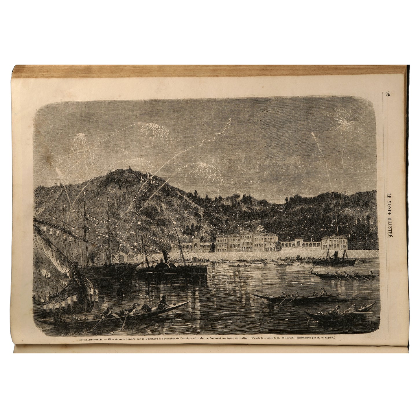 Le Monde Illustré, 1865, iki yarıyıl cildi (Tome XVI–XVII), Paris