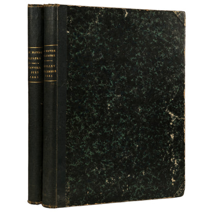 Le Monde Illustré, 1865, iki yarıyıl cildi (Tome XVI–XVII), Paris
