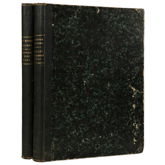 Le Monde Illustré, 1865, iki yarıyıl cildi (Tome XVI–XVII), Paris