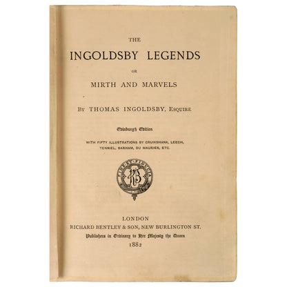 The Ingoldsby Legendsor Mirth and Marvels, 1882, Edinburgh Edition