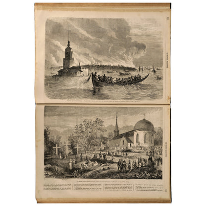 Le Monde Illustré, 1865, iki yarıyıl cildi (Tome XVI–XVII), Paris