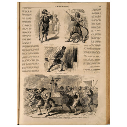 Le Monde Illustré, 1865, iki yarıyıl cildi (Tome XVI–XVII), Paris