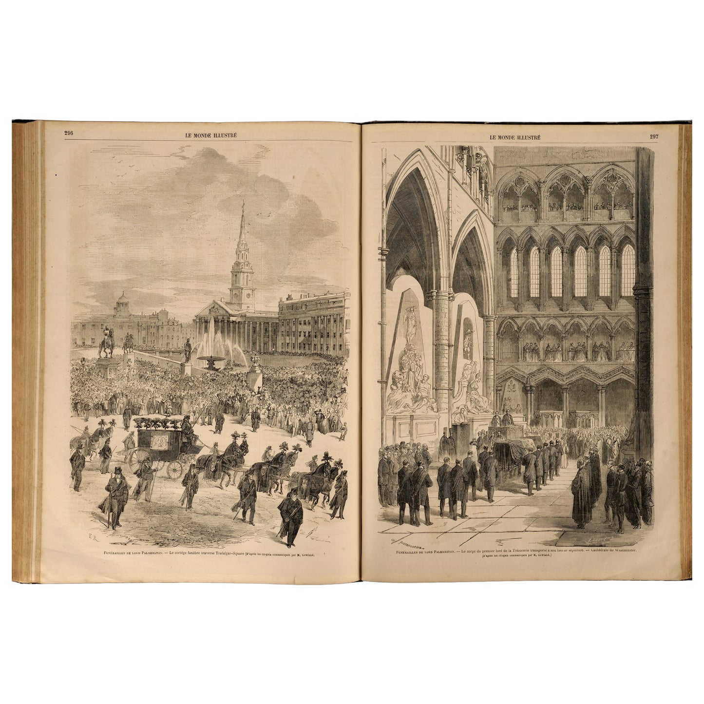 Le Monde Illustré, 1865, iki yarıyıl cildi (Tome XVI–XVII), Paris