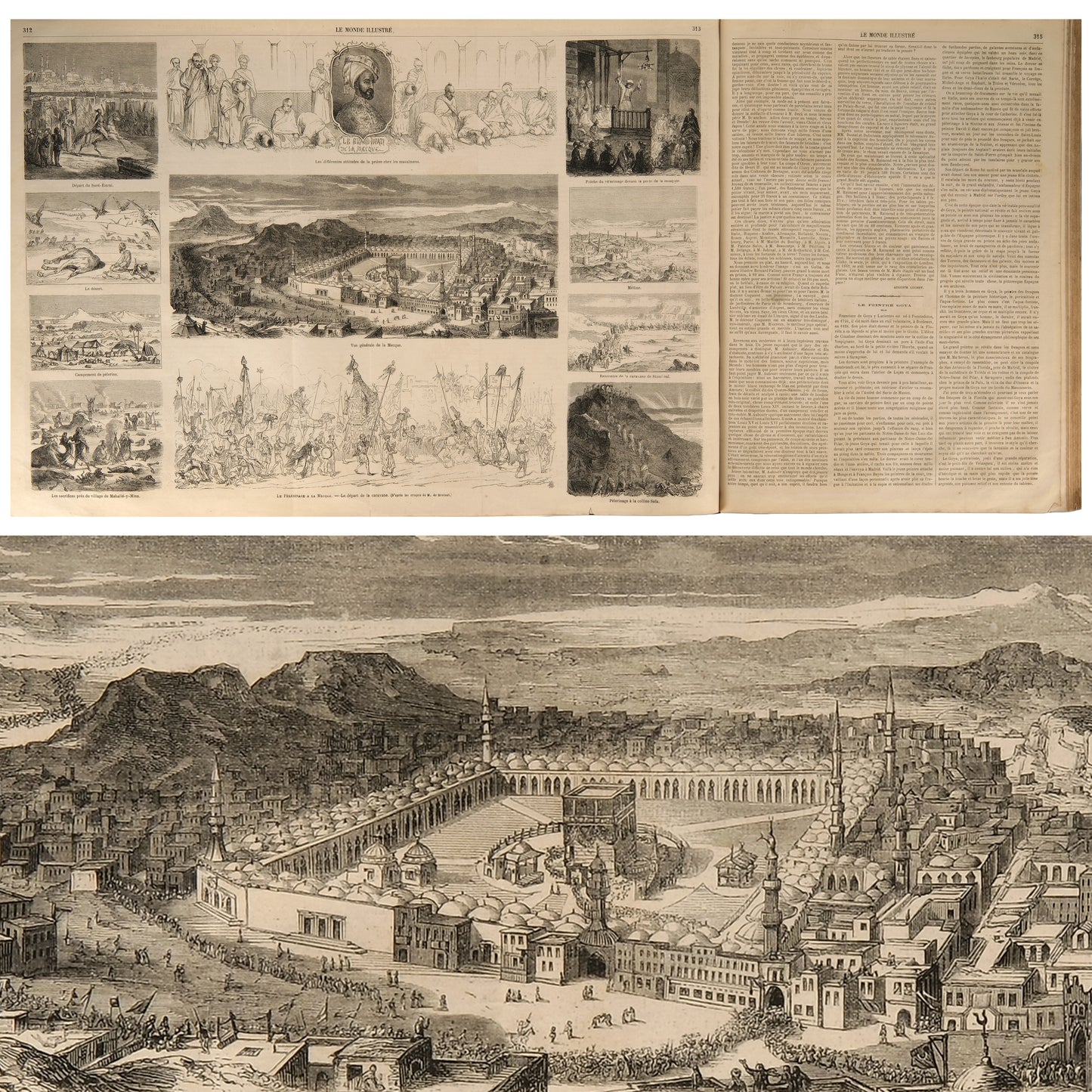 Le Monde Illustré, 1865, iki yarıyıl cildi (Tome XVI–XVII), Paris