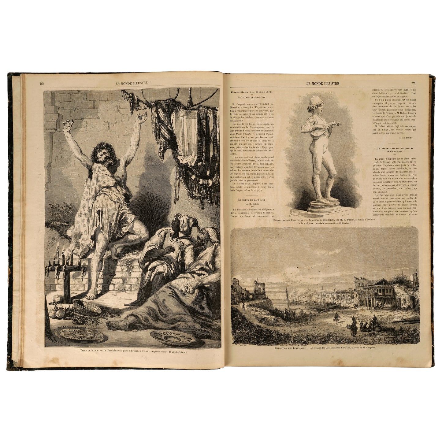 Le Monde Illustré, 1865, iki yarıyıl cildi (Tome XVI–XVII), Paris