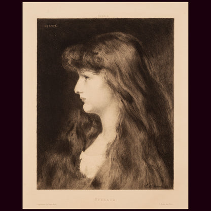 Sperata 1888 — Fernand Desmoulin'in eau-forte'u, Henner'den