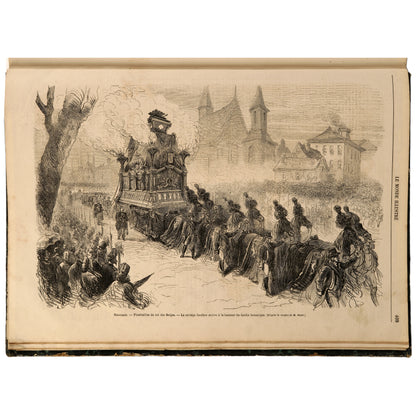 Le Monde Illustré, 1865, iki yarıyıl cildi (Tome XVI–XVII), Paris