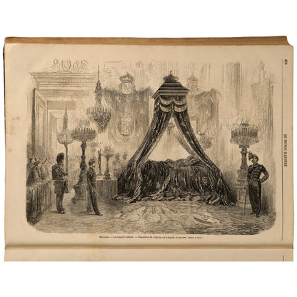 Le Monde Illustré, 1865, iki yarıyıl cildi (Tome XVI–XVII), Paris