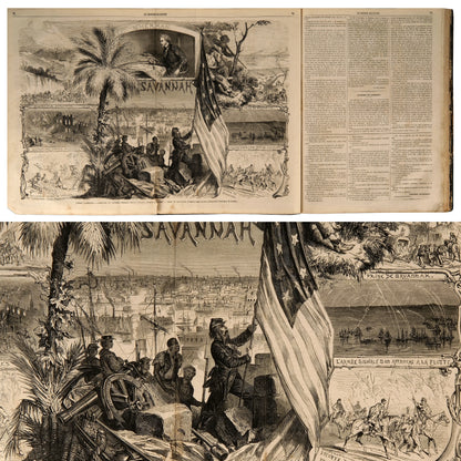 Le Monde Illustré, 1865, iki yarıyıl cildi (Tome XVI–XVII), Paris