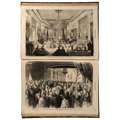 Le Monde Illustré, 1865, iki yarıyıl cildi (Tome XVI–XVII), Paris
