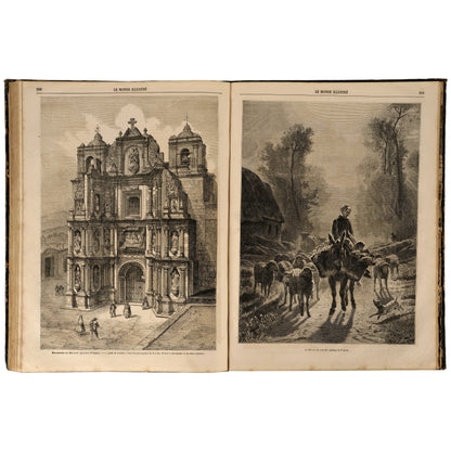 Le Monde Illustré, 1865, iki yarıyıl cildi (Tome XVI–XVII), Paris