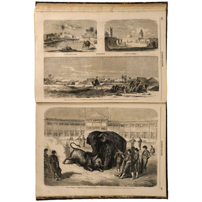 Le Monde Illustré, 1865, iki yarıyıl cildi (Tome XVI–XVII), Paris