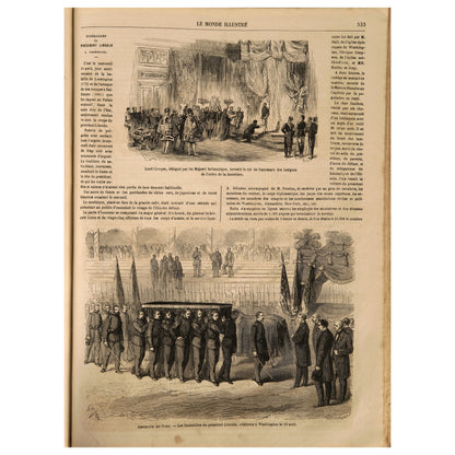 Le Monde Illustré, 1865, iki yarıyıl cildi (Tome XVI–XVII), Paris