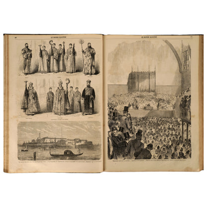 Le Monde Illustré, 1865, iki yarıyıl cildi (Tome XVI–XVII), Paris