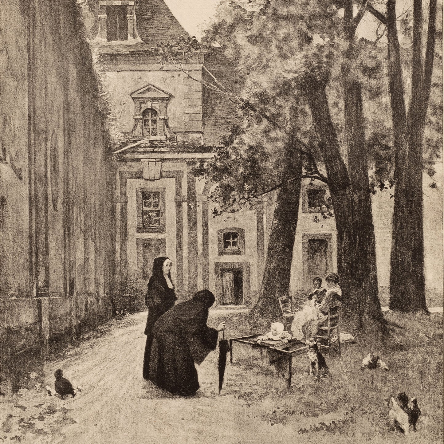 Ferdinand Heilbuth — La Visite de la Supérieure Başrahibenin Ziyareti, 1880-90