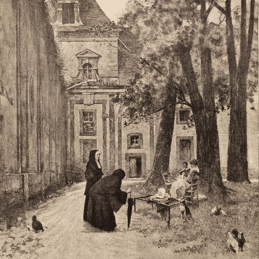 Ferdinand Heilbuth — La Visite de la Supérieure Başrahibenin Ziyareti, 1880-90