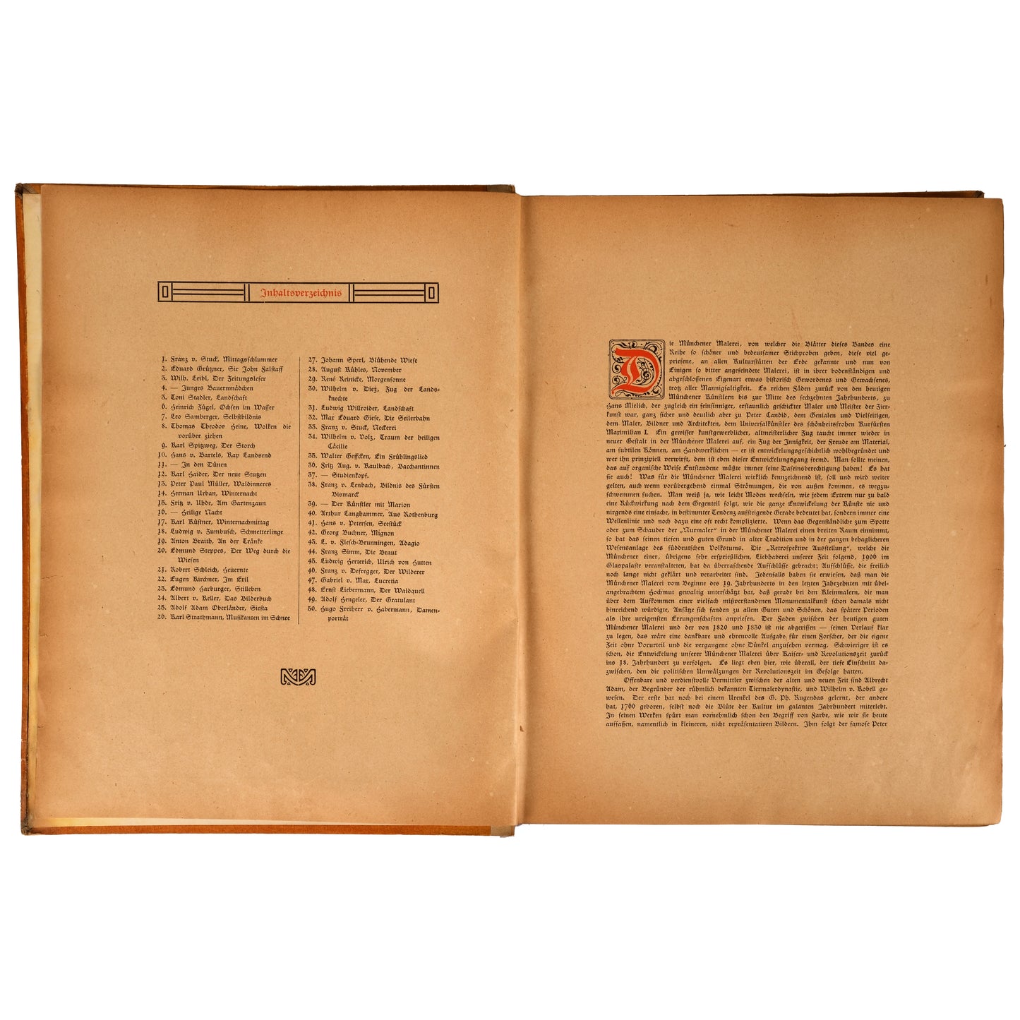 Münchener Kunst in fünfzig farbigen Reproduktionen, 1906, Fritz von Ostini (ed.), E.A. Seemann, Leipzig