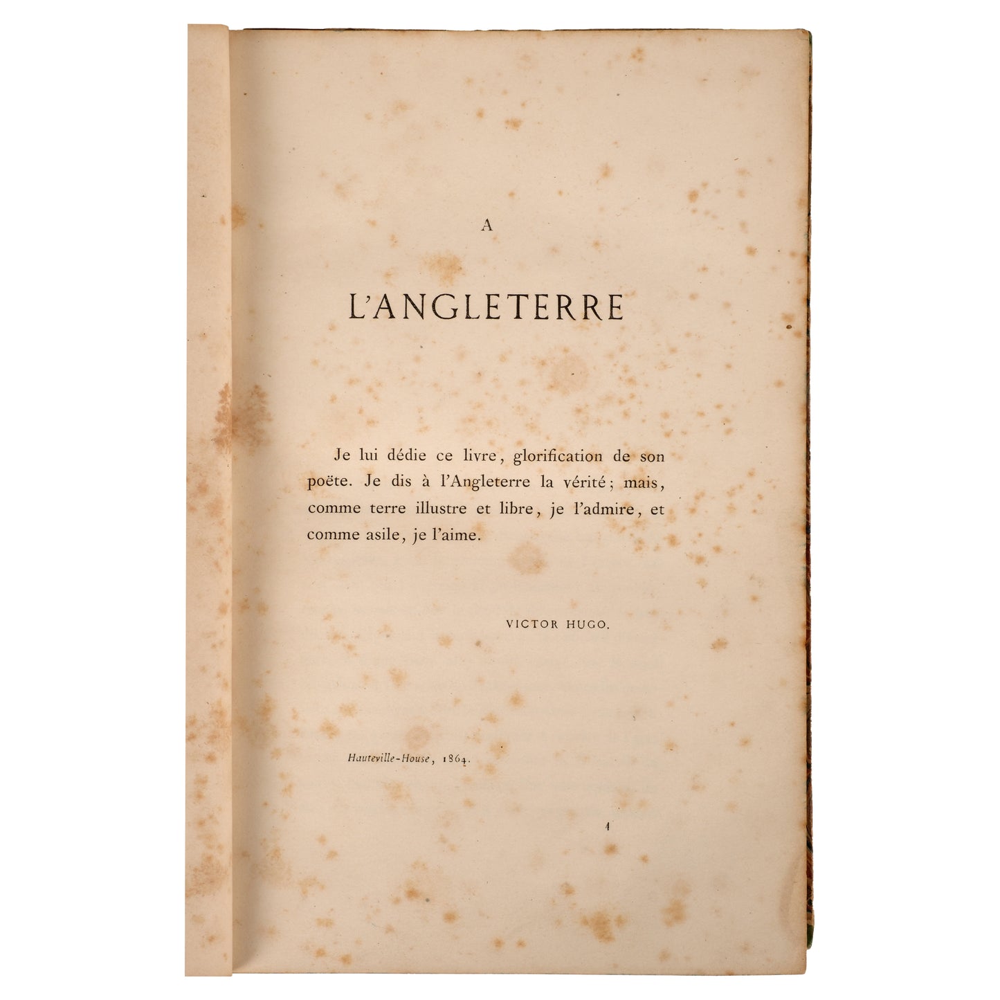 Victor Hugo, William Shakespeare 1864 — A. Lacroix - Paris, İlk Baskı