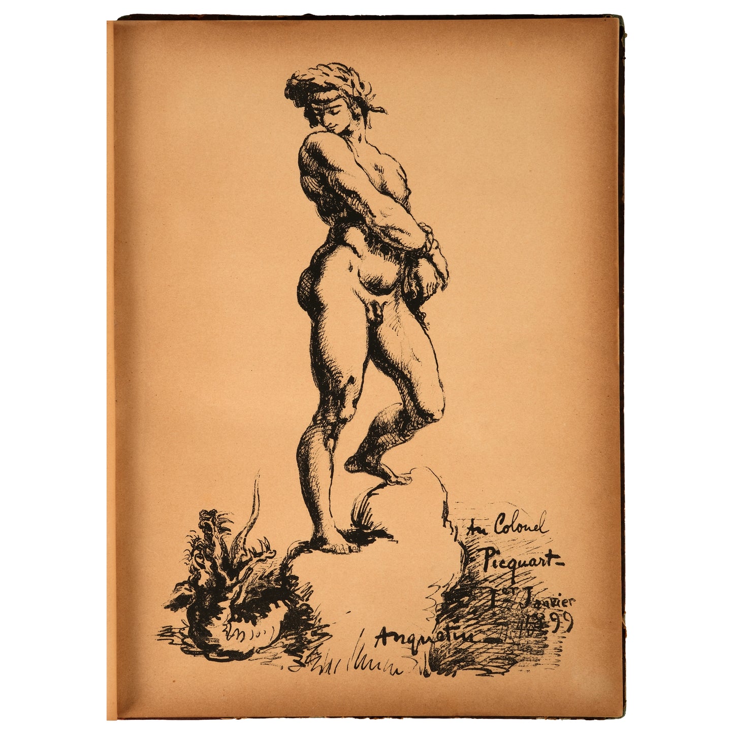 Hommage des Artistes à Picquart, Album de 12 Lithographies, 1899