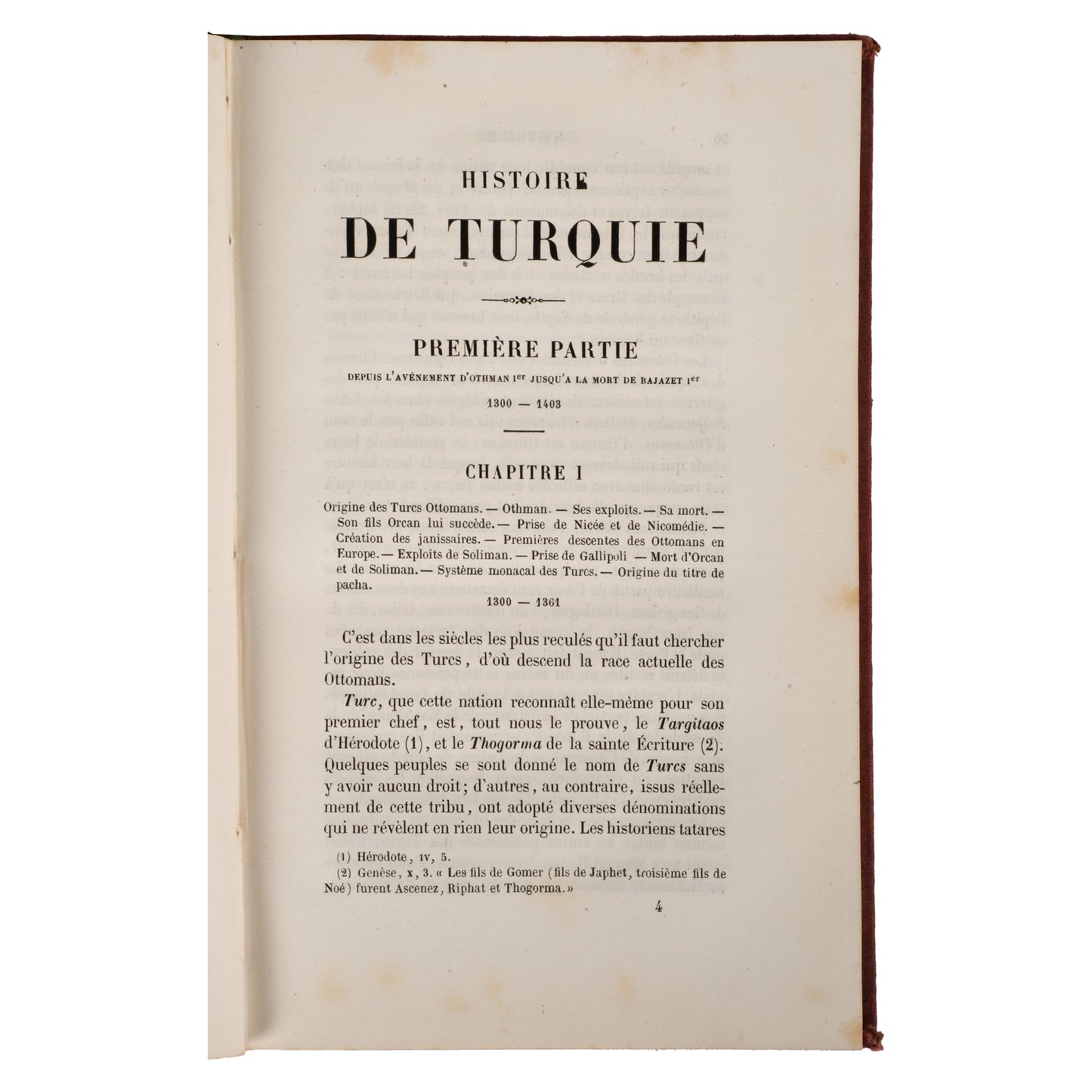 Histoire de Turquie - 1859 - (Deuxième Édition)