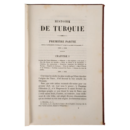 Histoire de Turquie - 1859 - (Deuxième Édition)