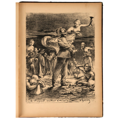 Hommage des Artistes à Picquart, Album de 12 Lithographies, 1899