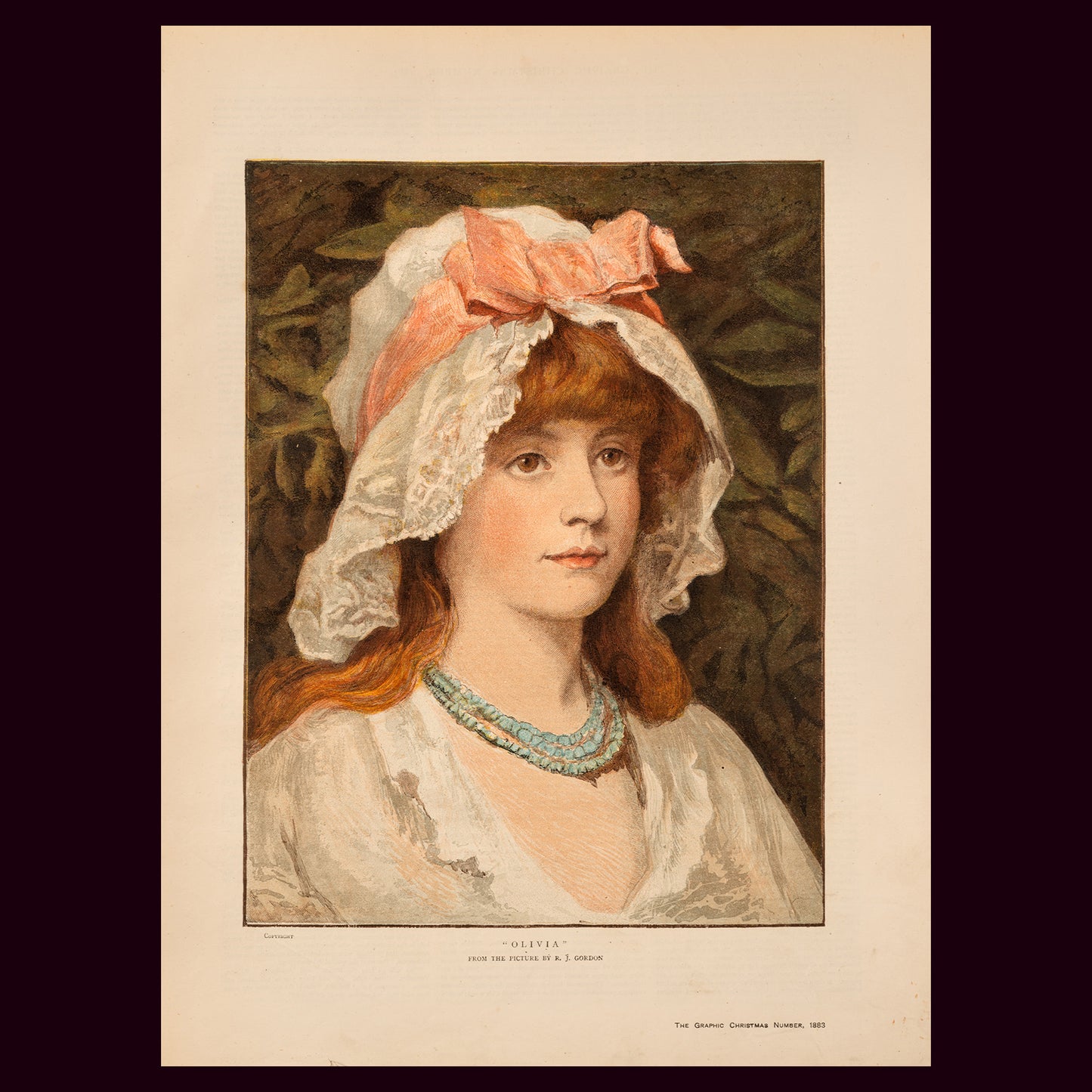 "Olivia" The Graphic Christmas Number, 1883