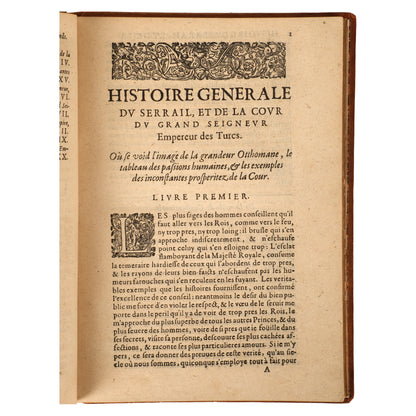 Histoire Généralle du Serrail, Michel Bavdier,  Claude Cramoisy, Paris 1631, İkinci Baskı