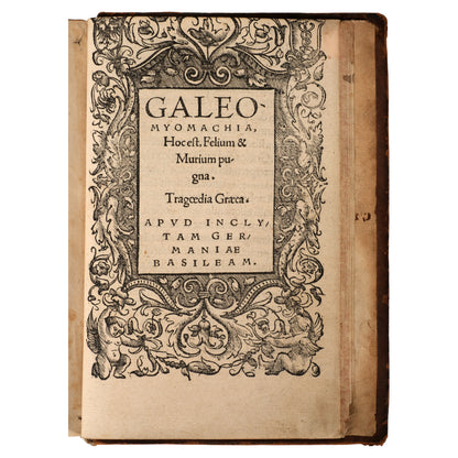(Ezop Masalları) Aesopi Phrygis Fabulae graece et latine 1538 — Johann Hervagius, Basel