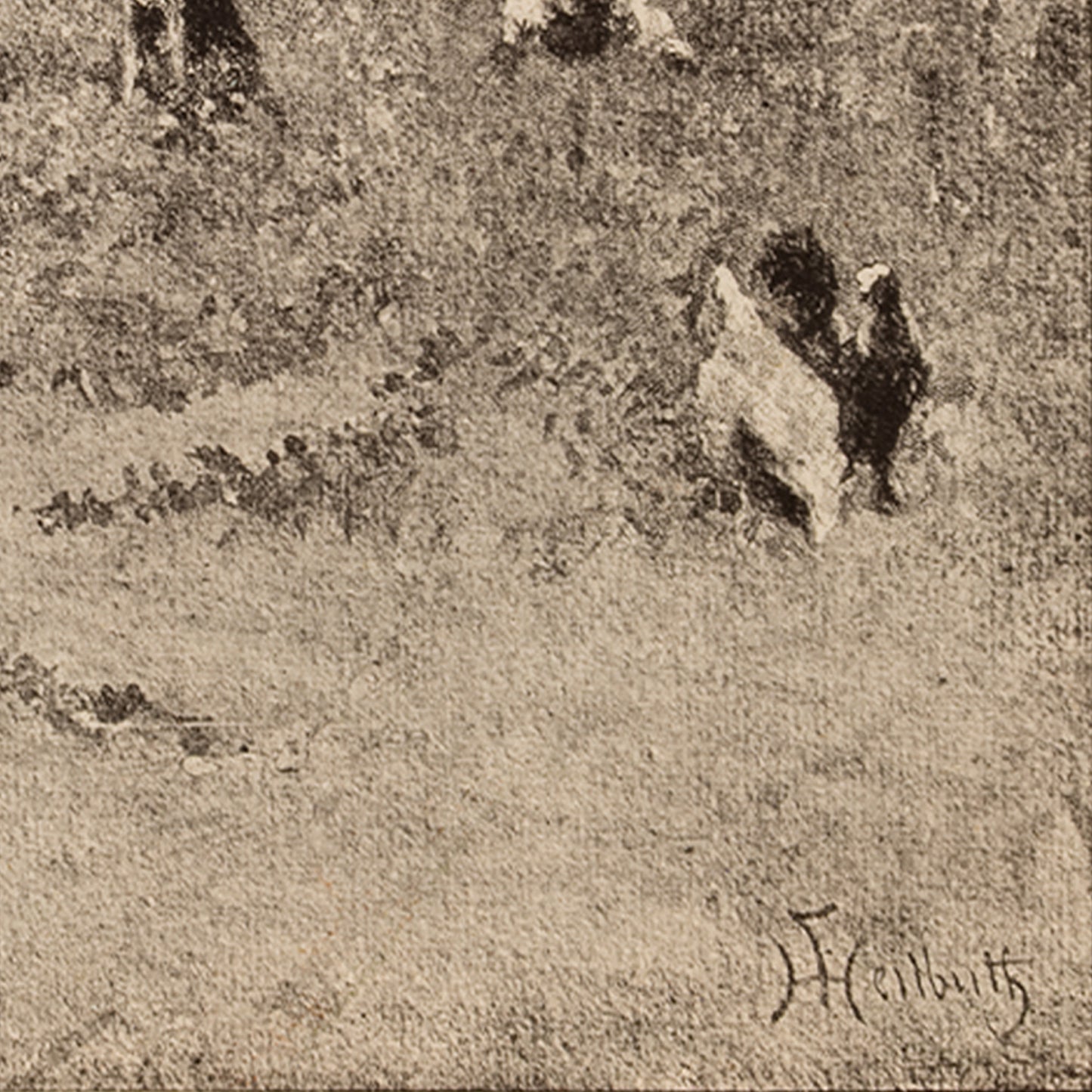 Ferdinand Heilbuth — La Visite de la Supérieure Başrahibenin Ziyareti, 1880-90
