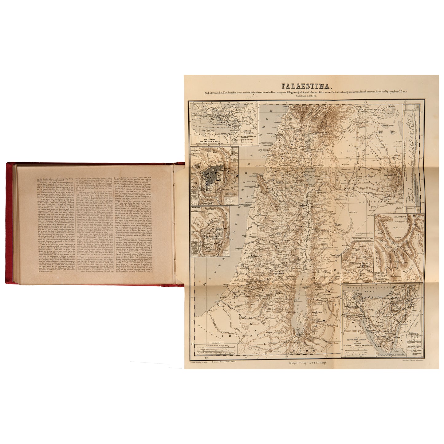 Palästina — Neues Album des heiligen Landes 1868 — J.F. Steinkopf, Stuttgart