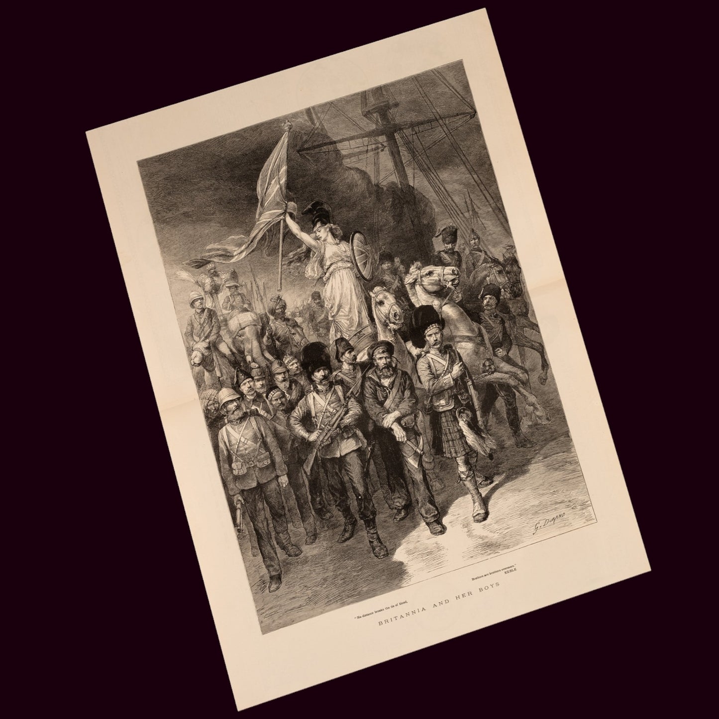 Britannia And Her Boys, Godefroy Durand, 1885 — The Graphic