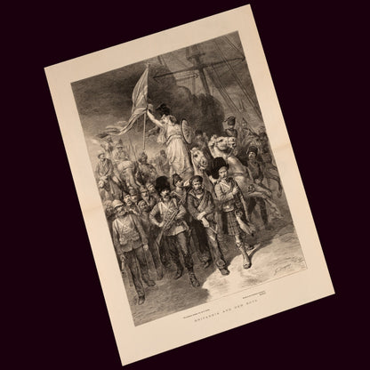 Britannia And Her Boys, Godefroy Durand, 1885 — The Graphic