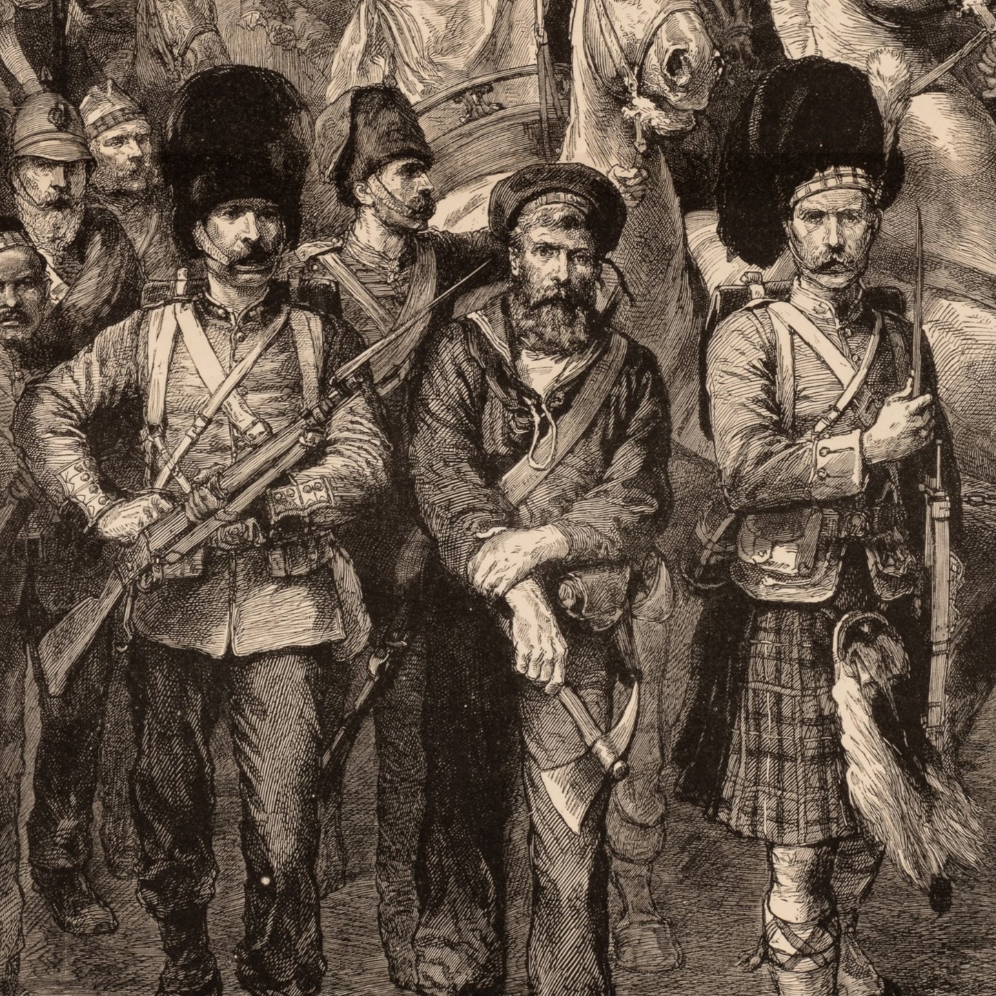Britannia And Her Boys, Godefroy Durand, 1885 — The Graphic