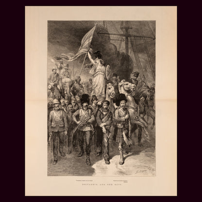 Britannia And Her Boys, Godefroy Durand, 1885 — The Graphic